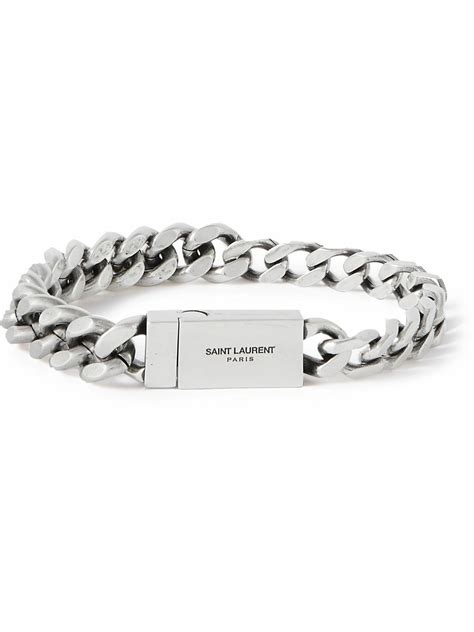 saint laurent silver bracelets|the saint lauren ladies braclets.